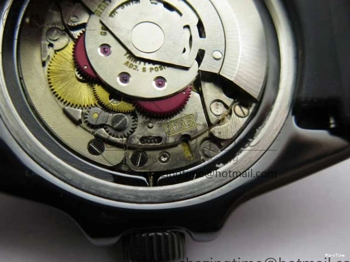 MiroTime 1227 Submariner 40mm Black Ceramic 5GF Best Edition Blue Candy Dial on Black Rubber Strap SA FashionForward 2473